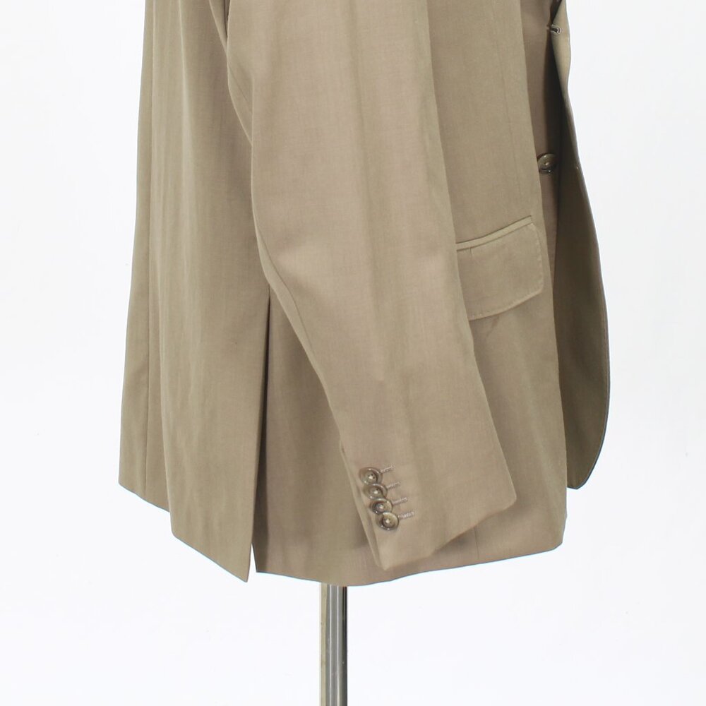 Lands' End 46R Beige Blazer Sport Coat Jacket 2-Button Solid Y324 - Picture 8 of 11